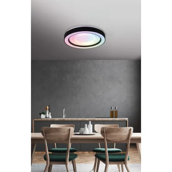 Trio Arco fehér-fekete LED mennyezeti lámpa (TRI-R65091032) LED 1 izzós IP20