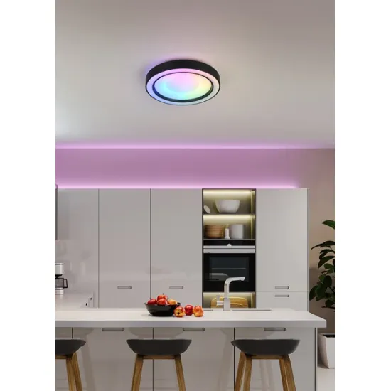 Trio Arco fehér-fekete LED mennyezeti lámpa (TRI-R65091432) LED 1 izzós IP20