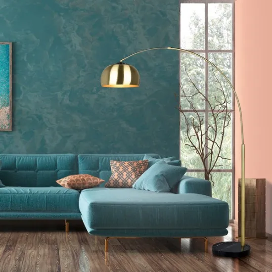 Trio Argentina sárgaréz-fekete állólámpa (TRI-411700108) LED 1 izzós IP20