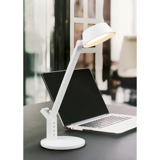 Trio Ava fehér LED asztali lámpa (TRI-523090131) LED 1 izzós IP20