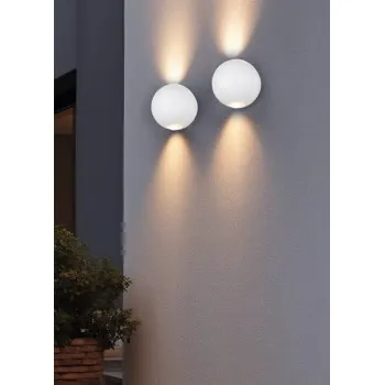 Trio Avisio fehér LED kültéri falikar (TRI-246760231) LED 2 izzós IP54