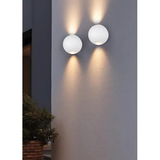 Trio Avisio fehér LED kültéri falikar (TRI-246760231) LED 2 izzós IP54