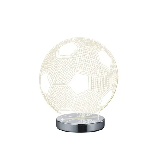 Trio Ball króm-átlátszó gyerek LED asztali lámpa (TRI-R52471106) LED 1 izzós IP20