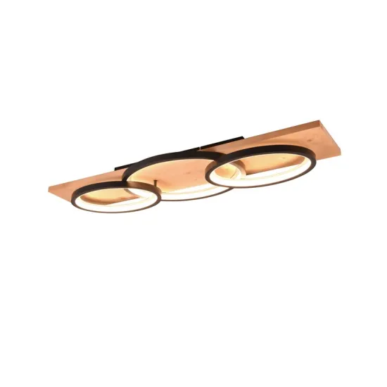 Trio Barca fekete-natúr LED mennyezeti lámpa (TR-641110332) LED 1 izzós IP20 Trio Barca fekete-natúr LED mennyezeti lámpa (TR-641110332) LED 1 izzós IP20