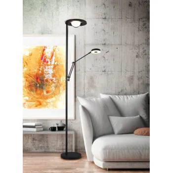 Trio Barrie fekete LED állólámpa (TRI-424210332) LED 2 izzós IP20