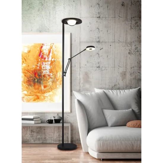 Trio Barrie fekete LED állólámpa (TRI-424210332) LED 2 izzós IP20