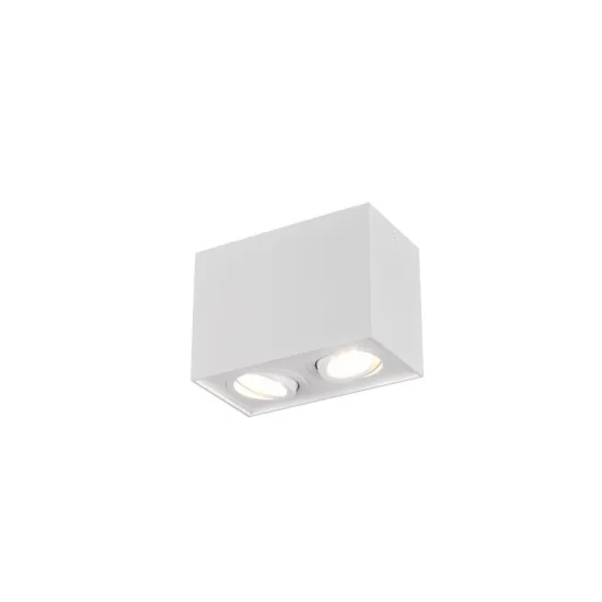 Trio Biscuit fehér mennyezeti spotlámpa (TRI-613000231) GU10 2 izzós IP20