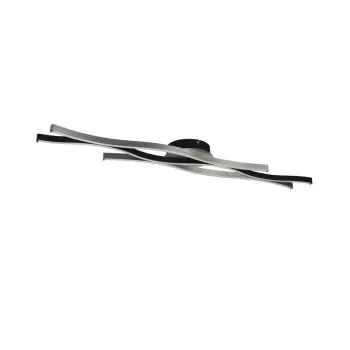 Trio Blaze csiszolt alumínium-fekete LED mennyezeti lámpa (TRI-641210305) LED 1 izzós IP20 Trio Blaze csiszolt alumínium-fekete LED mennyezeti lámpa (TRI-641210305) LED 1 izzós IP20