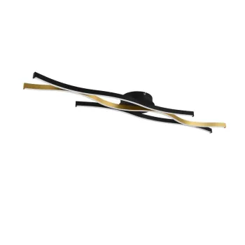 Trio Blaze sárgaréz-fekete LED mennyezeti lámpa (TRI-641210308) LED 1 izzós IP20 Trio Blaze sárgaréz-fekete LED mennyezeti lámpa (TRI-641210308) LED 1 izzós IP20