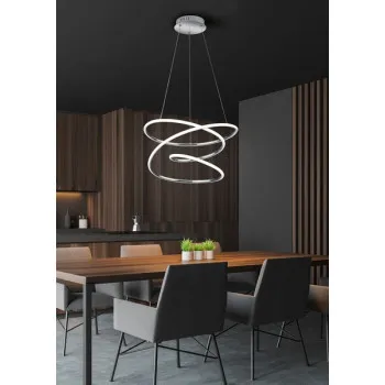 Trio Bologna króm LED függesztett lámpa (TRI-R37051106) LED 1 izzós IP20