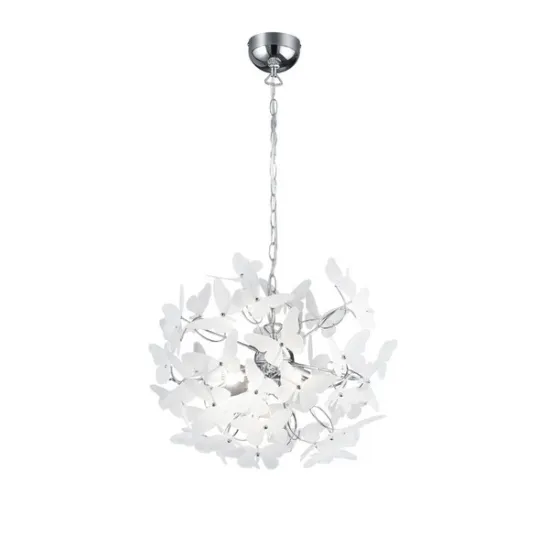 Trio Butterfly színes-fehér gyerek függesztett lámpa (TRI-R30214017) G9 4 izzós IP20