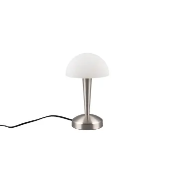 Trio Canaria matt nikkel-fehér asztali lámpa (TRI-R59561107) E14 1 izzós IP20