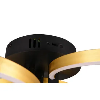 Trio Caruso arany-fekete LED mennyezeti lámpa (TRI-648110680) LED 1 izzós IP20