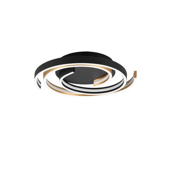 Trio Caya sárgaréz-fekete LED mennyezeti lámpa (TRI-641910208) LED 1 izzós IP20