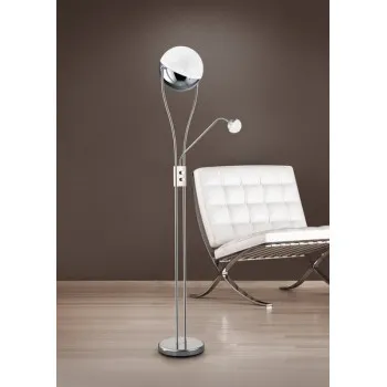 Trio Chris króm-átlátszó LED állólámpa (TRI-478310206) LED 2 izzós IP20