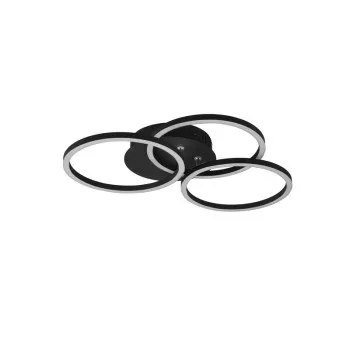 Trio Circle fekete LED mennyezeti lámpa (TRI-R62823132) LED 1 izzós IP20