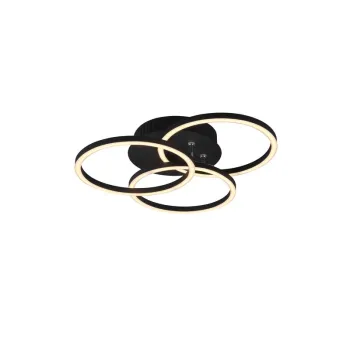 Trio Circle fekete LED mennyezeti lámpa (TRI-R62823132) LED 1 izzós IP20