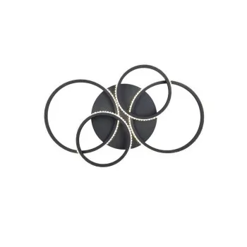 Trio Cires fekete-átlátszó LED mennyezeti lámpa (TRI-R67364132) LED 1 izzós IP20