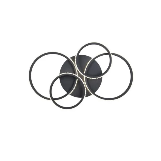 Trio Cires fekete-átlátszó LED mennyezeti lámpa (TRI-R67364132) LED 1 izzós IP20