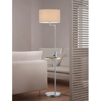 Trio Claas matt nikkel-szürke állólámpa (TRI-400400107) E27 1 izzós IP20 Trio Claas matt nikkel-szürke állólámpa (TRI-400400107) E27 1 izzós IP20