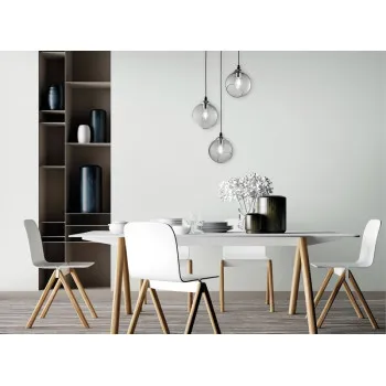 Trio Clooney króm függesztett lámpa (TRI-R30073054) E27 3 izzós IP20