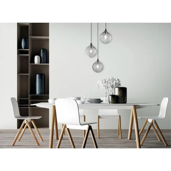 Trio Clooney króm függesztett lámpa (TRI-R30073054) E27 3 izzós IP20