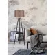 Trio Colette fekete-barna állólámpa (TRI-R41561032) E27 1 izzós IP20
