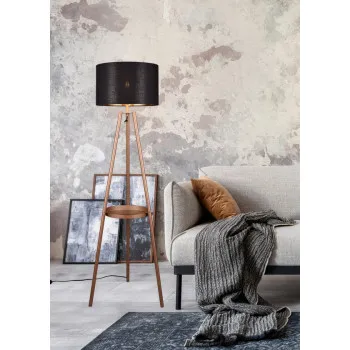 Trio Colette barna-fekete állólámpa (TRI-R41561065) E27 1 izzós IP20