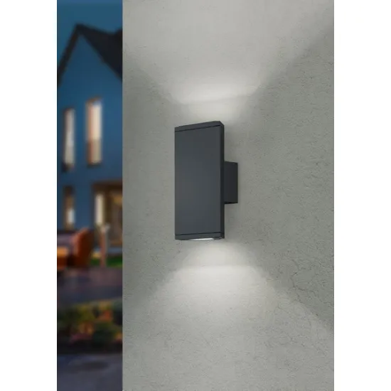 Trio Colorado antracit LED kültéri falikar (TRI-228460242) LED 2 izzós IP54