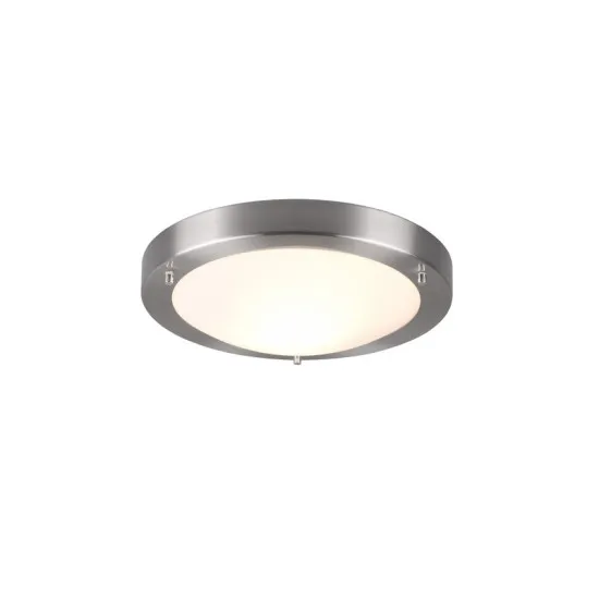 Trio Condus matt nikkel-fehér fürdőszobai mennyezeti lámpa (TRI-6801011-07) E27 1 izzós IP44