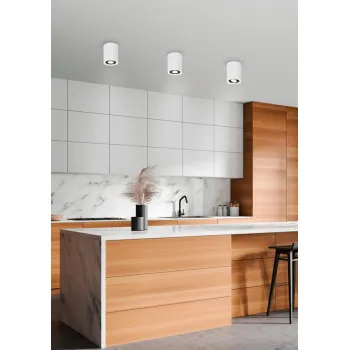 Trio Cookie fehér-fekete mennyezeti spotlámpa (TRI-612900134) GU10 1 izzós IP20