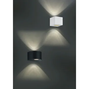 Trio Cordoba fekete LED kültéri falikar (TRI-R28222632) LED 2 izzós IP44
