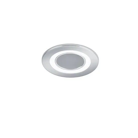 Trio Core króm-fehér LED beépíthető lámpa (TRI-652510106) LED 1 izzós IP20