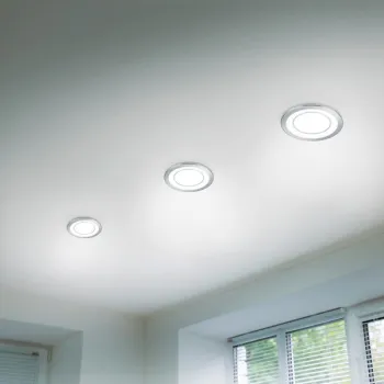 Trio Core króm-fehér LED beépíthető lámpa (TRI-652610106) LED 1 izzós IP20