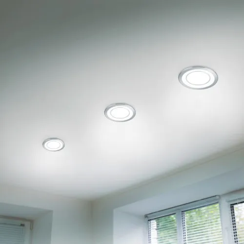 Trio Core króm-fehér LED beépíthető lámpa (TRI-652610106) LED 1 izzós IP20