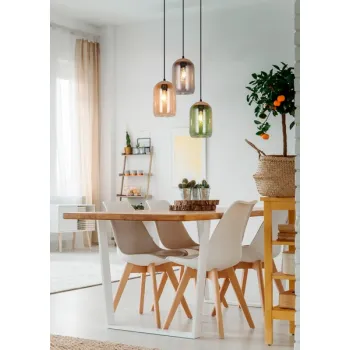 Trio Cork fekete-színes függesztett lámpa (TR-364630317) E27 3 izzós IP20 Trio Cork fekete-színes függesztett lámpa (TR-364630317) E27 3 izzós IP20