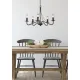 Trio Country rozsdabarna csillár (TRI-R1198-24) E14 5 izzós IP20