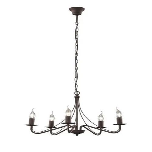 Trio Country rozsdabarna csillár (TRI-R1198-24) E14 5 izzós IP20
