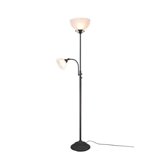 Trio Country rozsdabarna állólámpa (TRI-R46322024) E27+E14 2 izzós IP20