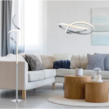 Trio Course matt nikkel LED függesztett lámpa (TRI-R32051107) LED 1 izzós IP20