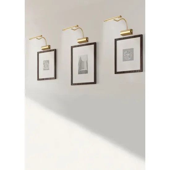 Trio Curtis sárgaréz LED képvilágító (TRI-279770108) LED 1 izzós IP20