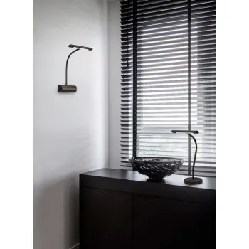 Trio Curtis fekete LED asztali lámpa (TRI-579790132) LED 1 izzós IP20