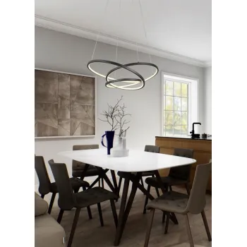 Trio Darvin fekete LED függesztett lámpa (TRI-349119132) LED 1 izzós IP20 Trio Darvin fekete LED függesztett lámpa (TRI-349119132) LED 1 izzós IP20