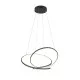 Trio Darvin fekete LED függesztett lámpa (TRI-349119132) LED 1 izzós IP20