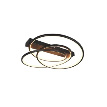 Trio Darvin fekete LED mennyezeti lámpa (TRI-649110132) LED 1 izzós IP20 Trio Darvin fekete LED mennyezeti lámpa (TRI-649110132) LED 1 izzós IP20