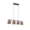 Trio Davos barna-fekete függesztett lámpa (TRI-R31554041) E14 4 izzós IP20