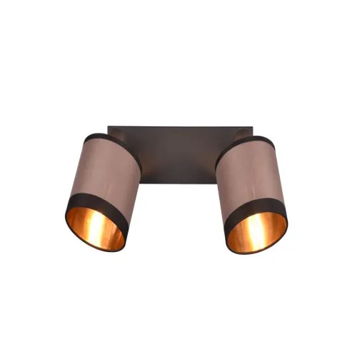 Trio Davos barna-fekete mennyezeti lámpa (TRI-R81552041) E14 2 izzós IP20