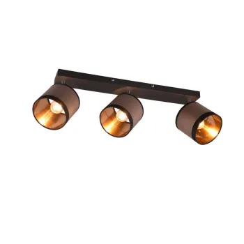 Trio Davos barna-fekete mennyezeti lámpa (TRI-R81553041) E14 3 izzós IP20