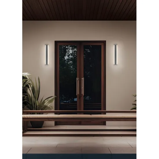 Trio Dawson anracit-fehér LED kültéri fali lámpa (TRI-246360342) LED 1 izzós IP54