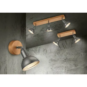 Trio Delhi barna-nikkel mennyezeti spotlámpa (TR-803400167) E14 1 izzós IP20 Trio Delhi barna-nikkel mennyezeti spotlámpa (TR-803400167) E14 1 izzós IP20